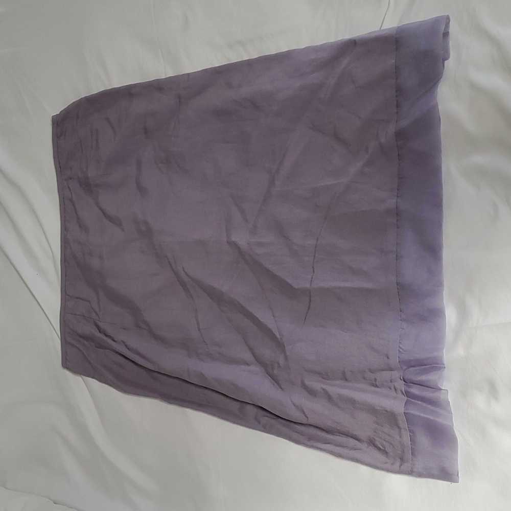 Linen Silk Skirt Purple Size 12P - Picture 3 of 7